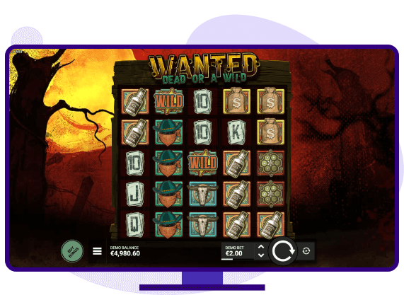 Wanted Dead or a Wild Slot Gameplay