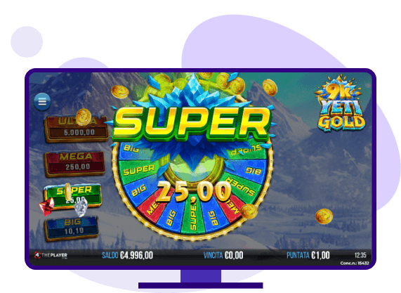 9K Yeti Gold slot bonus