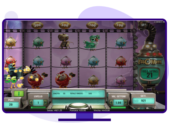 Eggomatic Slot Bonus