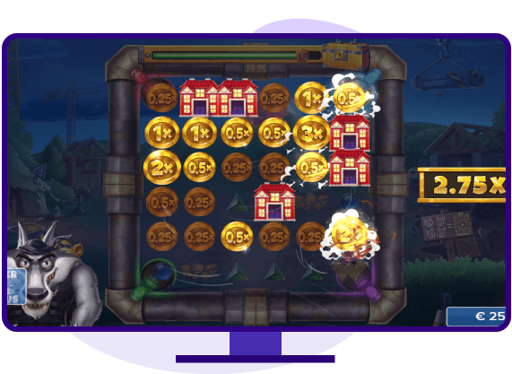 Huff N Puff CollectR slot bonus