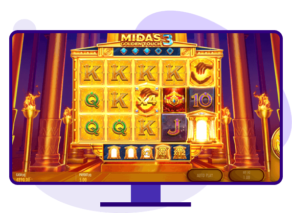 Midas Golden Touch 3 slot bonus