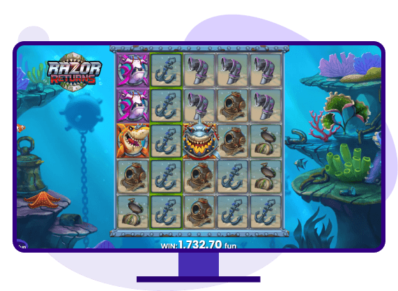 Razor Returns slot demo