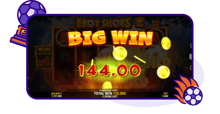 Bonus Hot Shots 2 Free Spins slot
