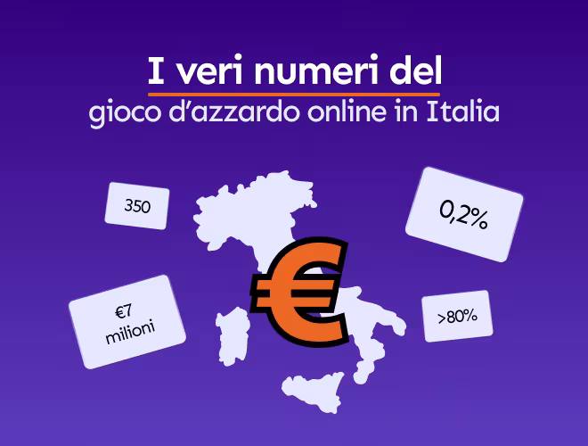 Veri numeri del gioco d'azzardo online in Italia