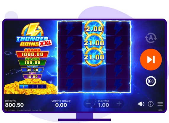 Thunder Coins XXL slot bonus