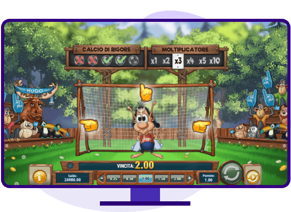 Hugo Goal slot bonus