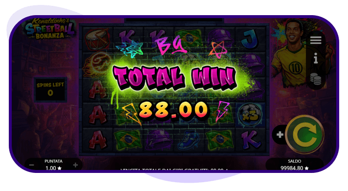 Ronaldinho Streetball Bonanza slot bonus