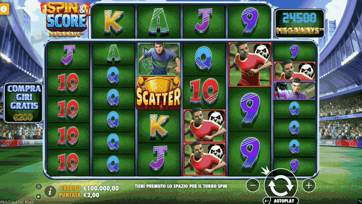 Spin and Score Megaways background