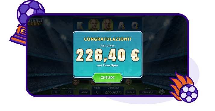 Football Glory vincita