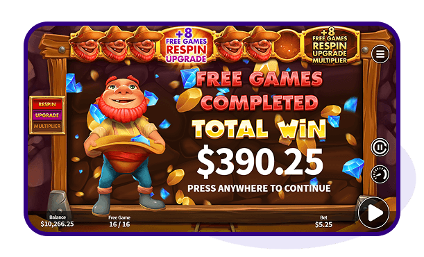 Cash Mine Bonus Collect Free Spin