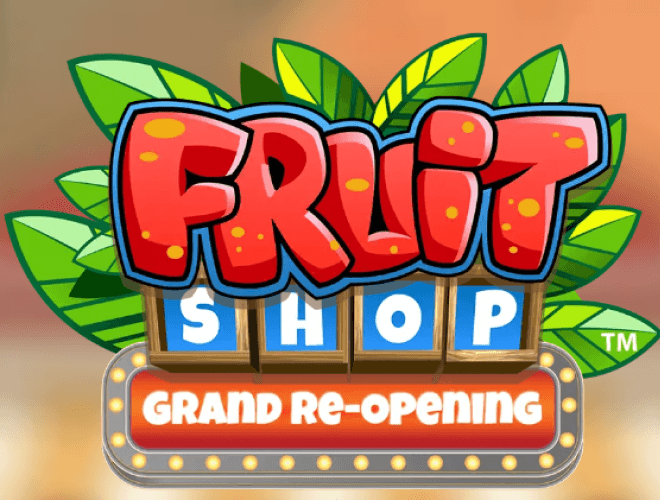 Fruit Shop Grand Re-Opening logo