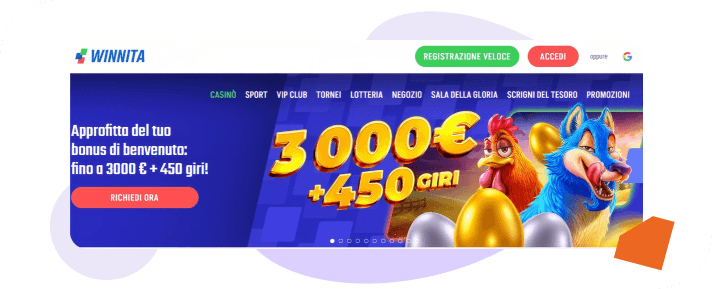 Winnita casino bonus