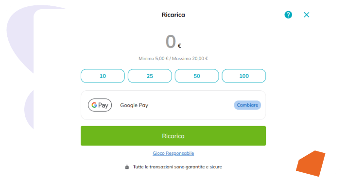Google Pay ricarica online