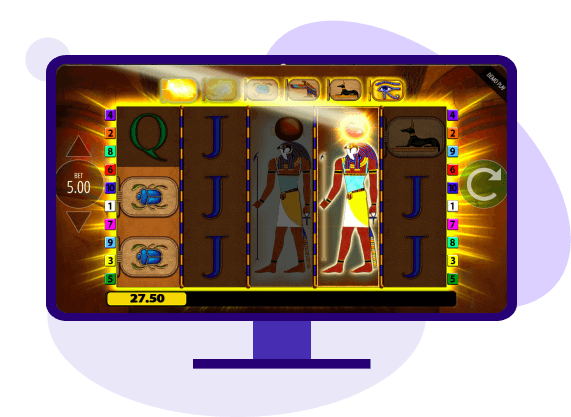 Eye of Horus destaca por la función de apuesta