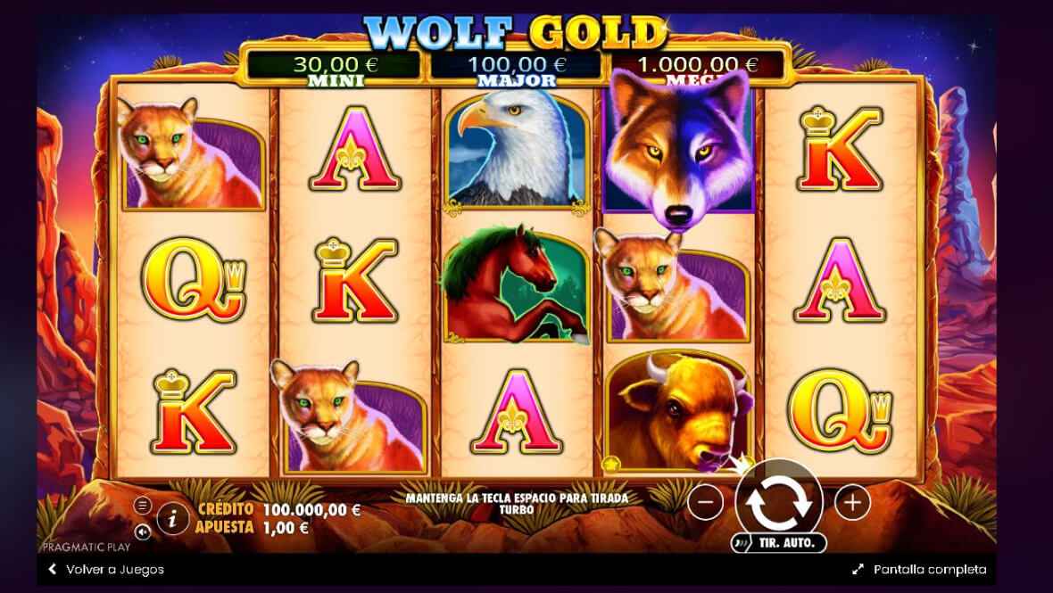 Wolf Gold Background