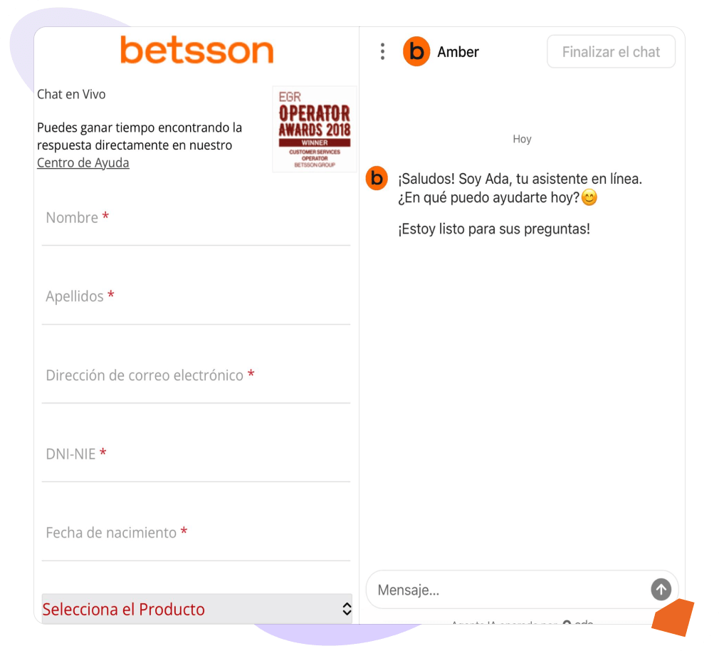 contacto Betsson España