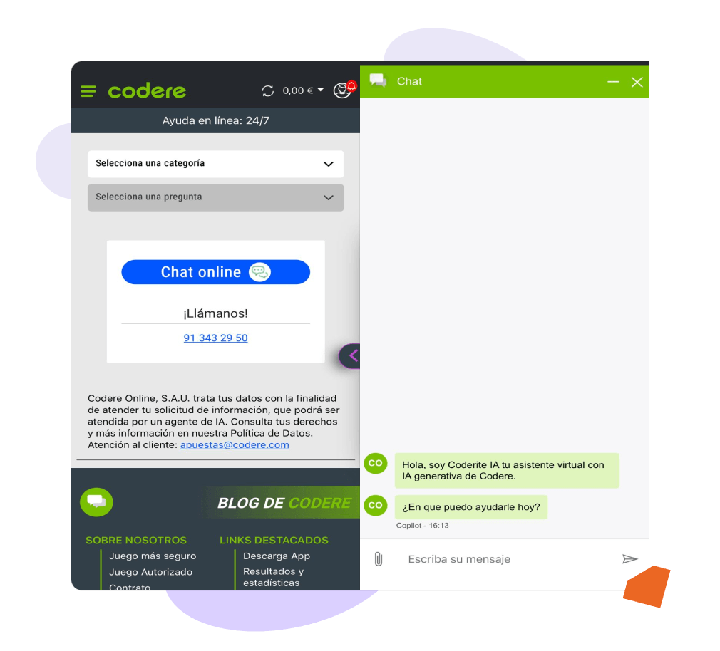 contacto Codere España