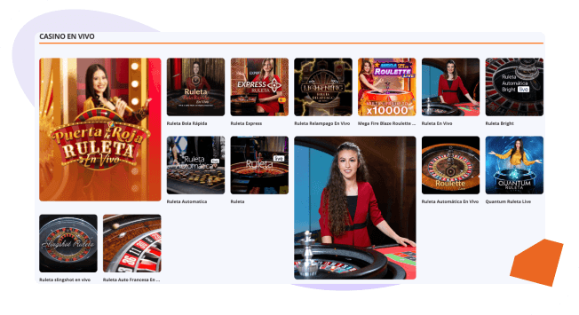 Casino en vivo de Betsson