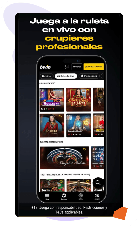 ruleta en vivo Bwin