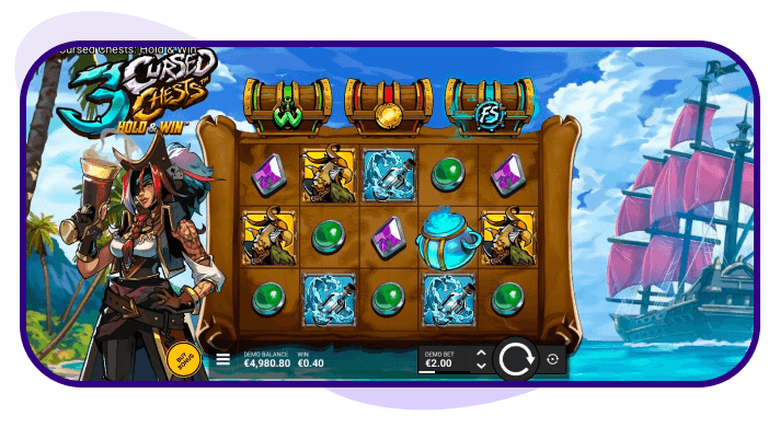 3 Cursed Chests Hold and Win bonus