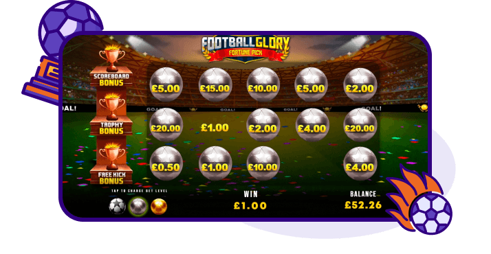 Football Glory Fortune Pick bonus