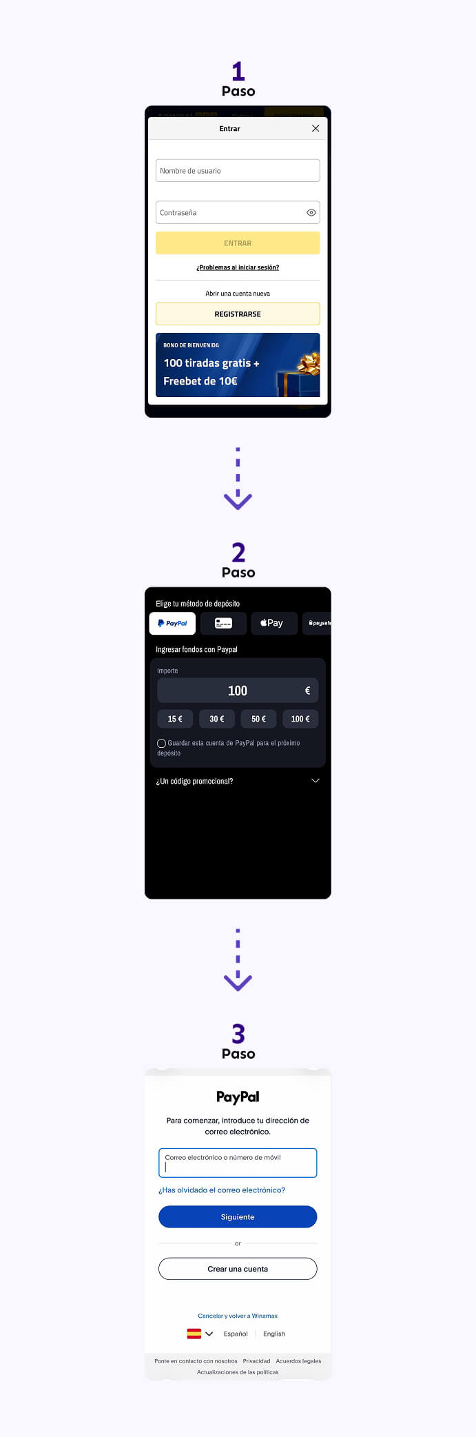 como depositar con PayPal en casino online