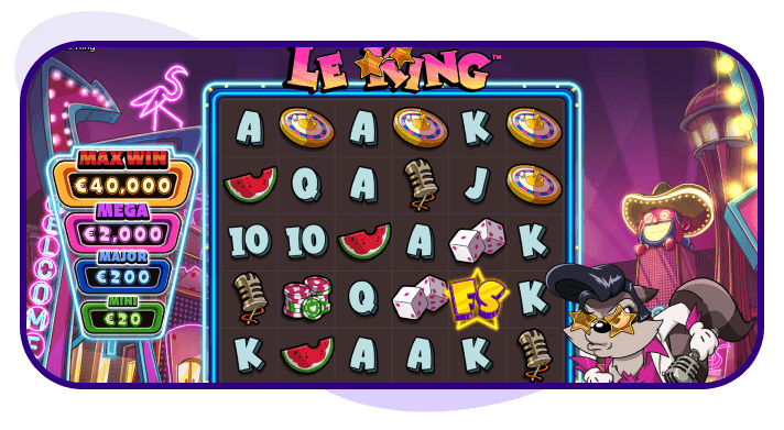 tragaperras Le King jackpot