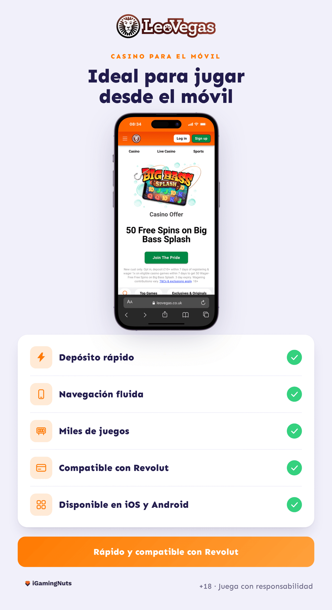 LeoVegas Revolut casino online 1