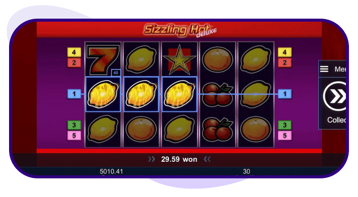 Sizzling Hot Deluxe demo gratis