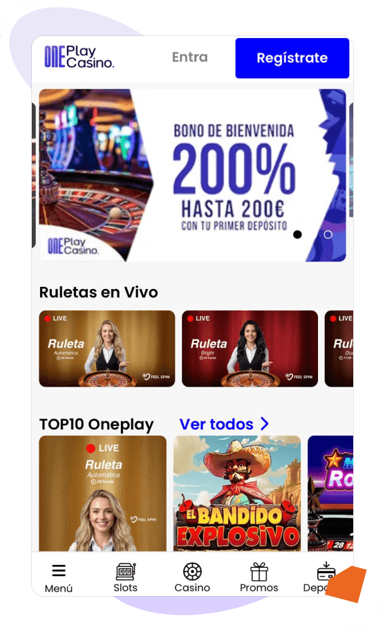 bono de bienvenida OnePlay Casino