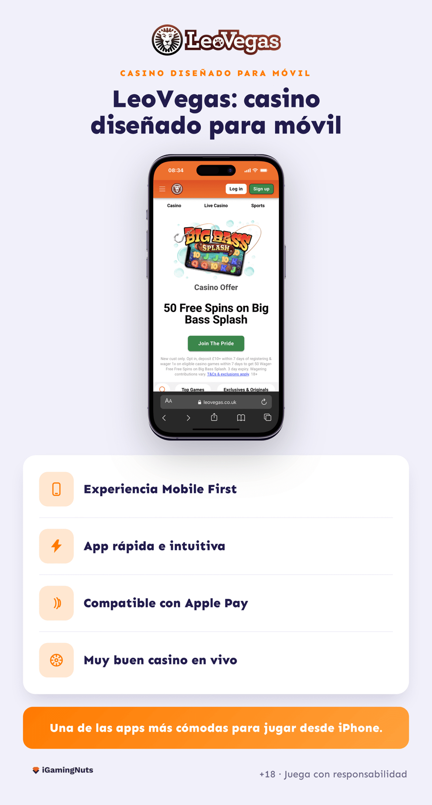 iPhone casino LeoVegas