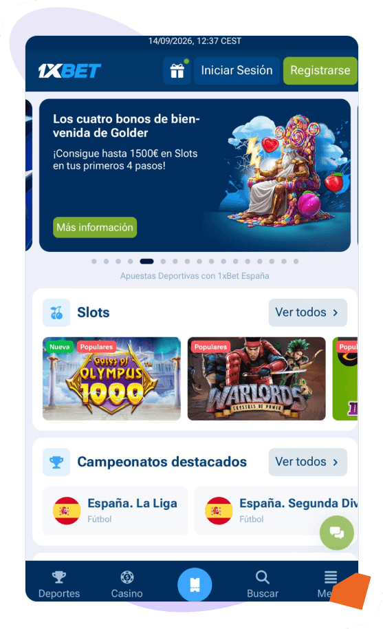 1xBet bono de bienvenida 1.500 euros