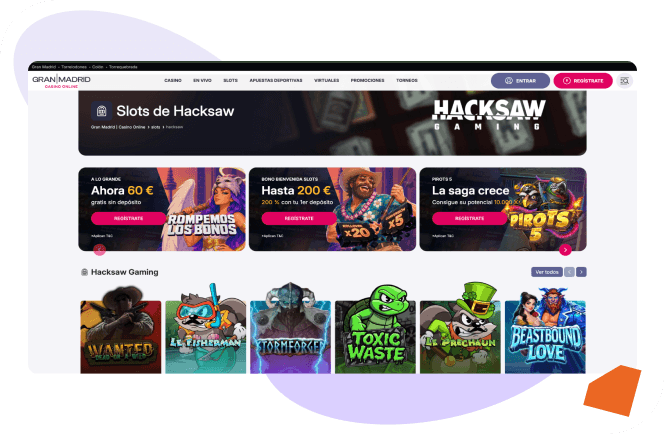 slots de Hacksaw en Gran Madrid online